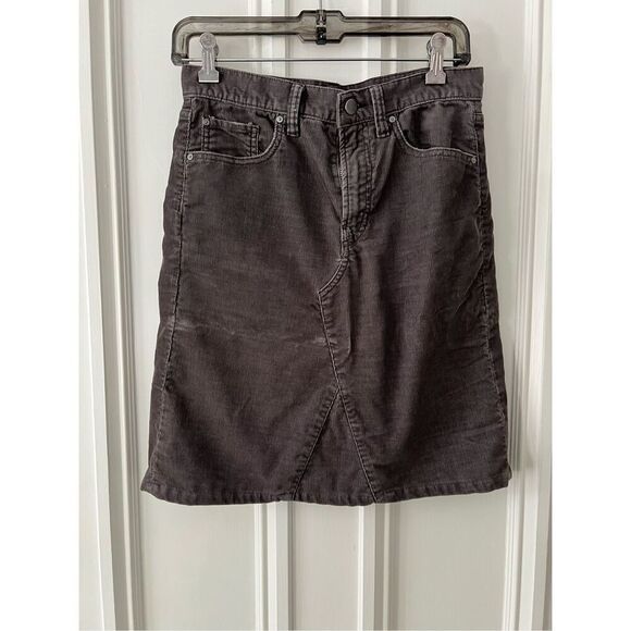 Gap 1969 dark brown corduroy skirt 26 - Picture 1 of 5